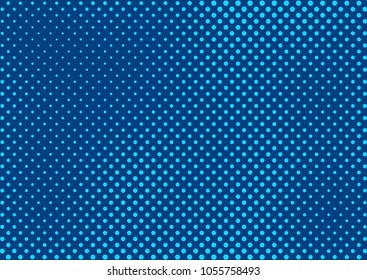 Blue comic pop-art halftone background vector