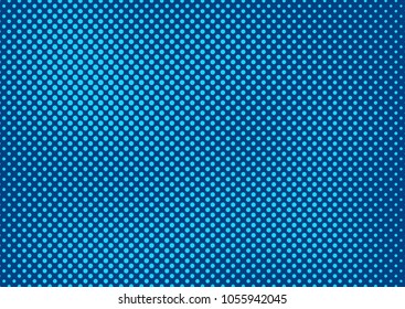 Blue comic pop-art halftone background vector