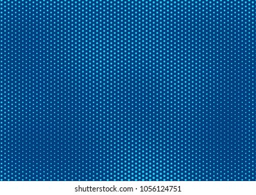 Blue comic pop-art halftone background vector