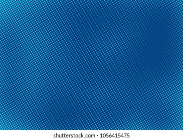 Blue comic pop-art halftone background vector