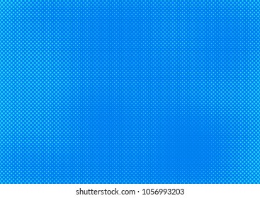 Blue comic pop-art halftone background vector