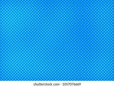 Blue comic pop-art halftone background vector