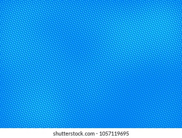 Blue comic pop-art halftone background vector