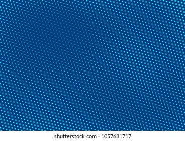 Blue comic pop-art halftone background vector