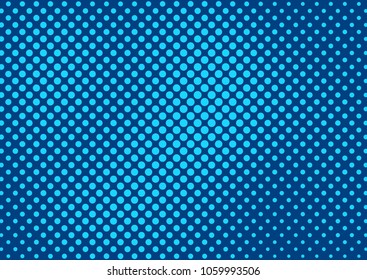 Blue comic pop-art halftone background vector