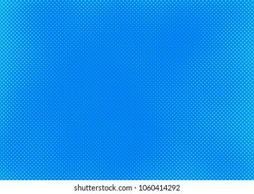 Blue comic pop-art halftone background vector