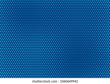 Blue comic pop-art halftone background vector