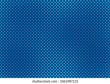 Blue comic pop-art halftone background vector