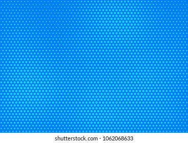 Blue comic pop-art halftone background vector