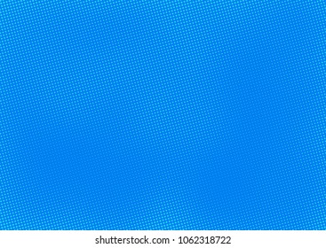 Blue comic pop-art halftone background vector