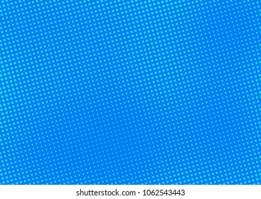 Blue comic pop-art halftone background vector