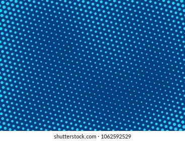Blue comic pop-art halftone background vector