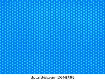 Blue comic pop-art halftone background vector