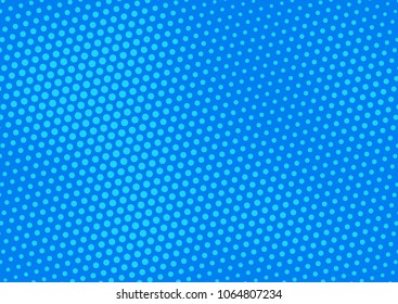 Blue comic pop-art halftone background vector