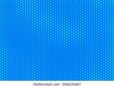 Blue comic pop-art halftone background vector