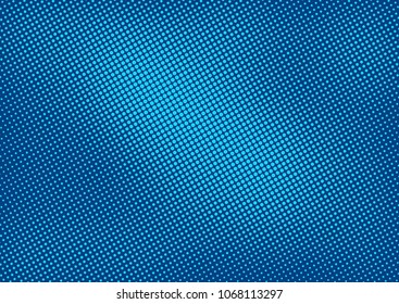 Blue comic pop-art halftone background vector