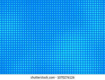 Blue comic pop-art halftone background vector