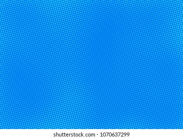 Blue comic pop-art halftone background vector