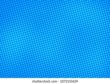 Blue comic pop-art halftone background vector