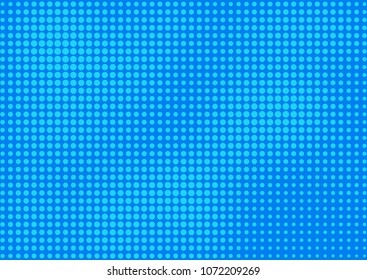 Blue comic pop-art halftone background vector