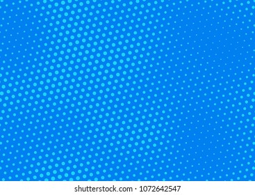 Blue comic pop-art halftone background vector