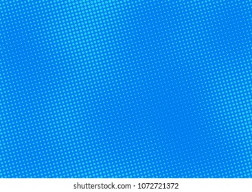 Blue comic pop-art halftone background vector