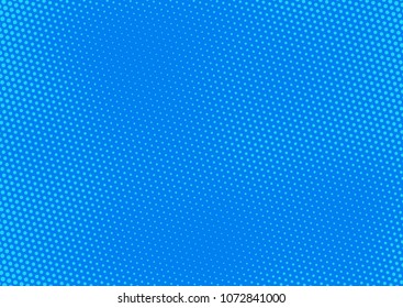 Blue comic pop-art halftone background vector