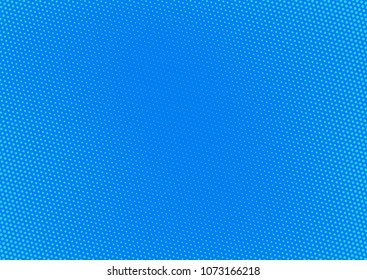 Blue comic pop-art halftone background vector