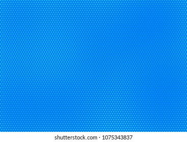 Blue comic pop-art halftone background vector