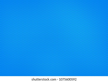 Blue comic pop-art halftone background vector