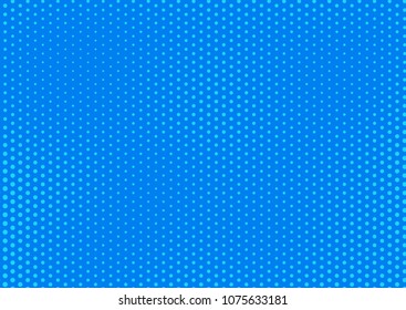Blue comic pop-art halftone background vector