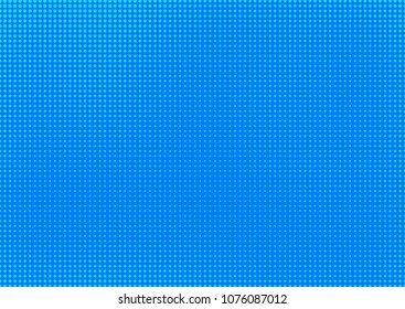 Blue comic pop-art halftone background vector