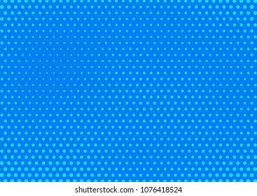 Blue comic pop-art halftone background vector