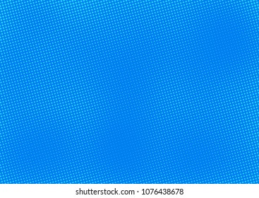 Blue comic pop-art halftone background vector