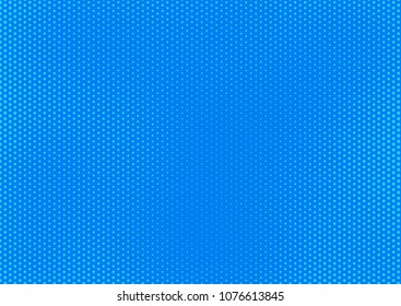 Blue comic pop-art halftone background vector