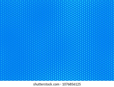 Blue comic pop-art halftone background vector