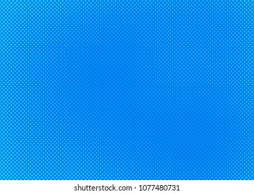 Blue comic pop-art halftone background vector