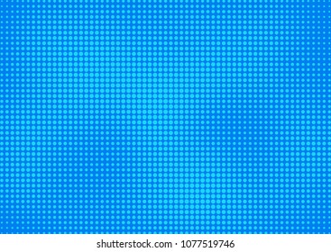 Blue comic pop-art halftone background vector