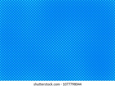 Blue comic pop-art halftone background vector