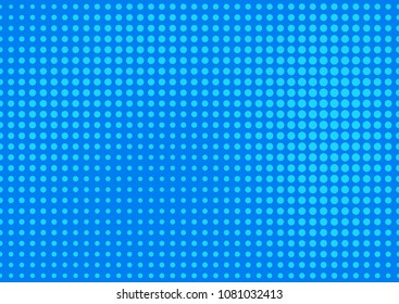 Blue comic pop-art halftone background vector