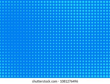 Blue comic pop-art halftone background vector