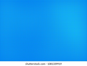 Blue comic pop-art halftone background vector
