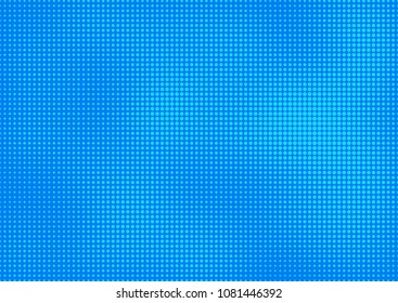 Blue comic pop-art halftone background vector