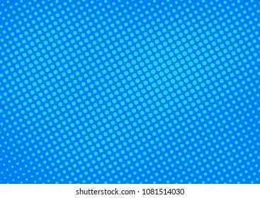 Blue comic pop-art halftone background vector