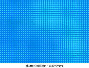 Blue comic pop-art halftone background vector