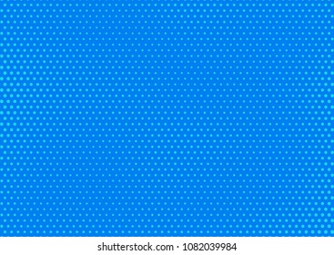 Blue comic pop-art halftone background vector