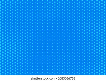 Blue comic pop-art halftone background vector