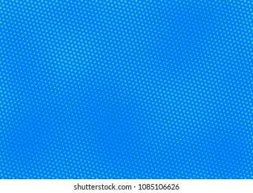 Blue comic pop-art halftone background vector