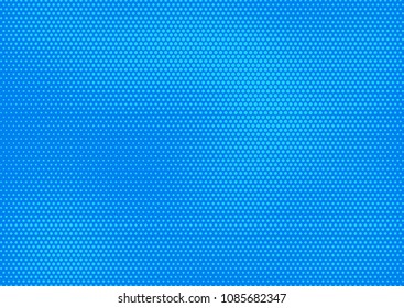 Blue comic pop-art halftone background vector