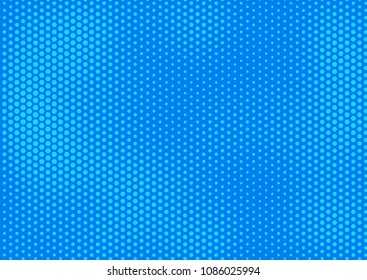 Blue comic pop-art halftone background vector